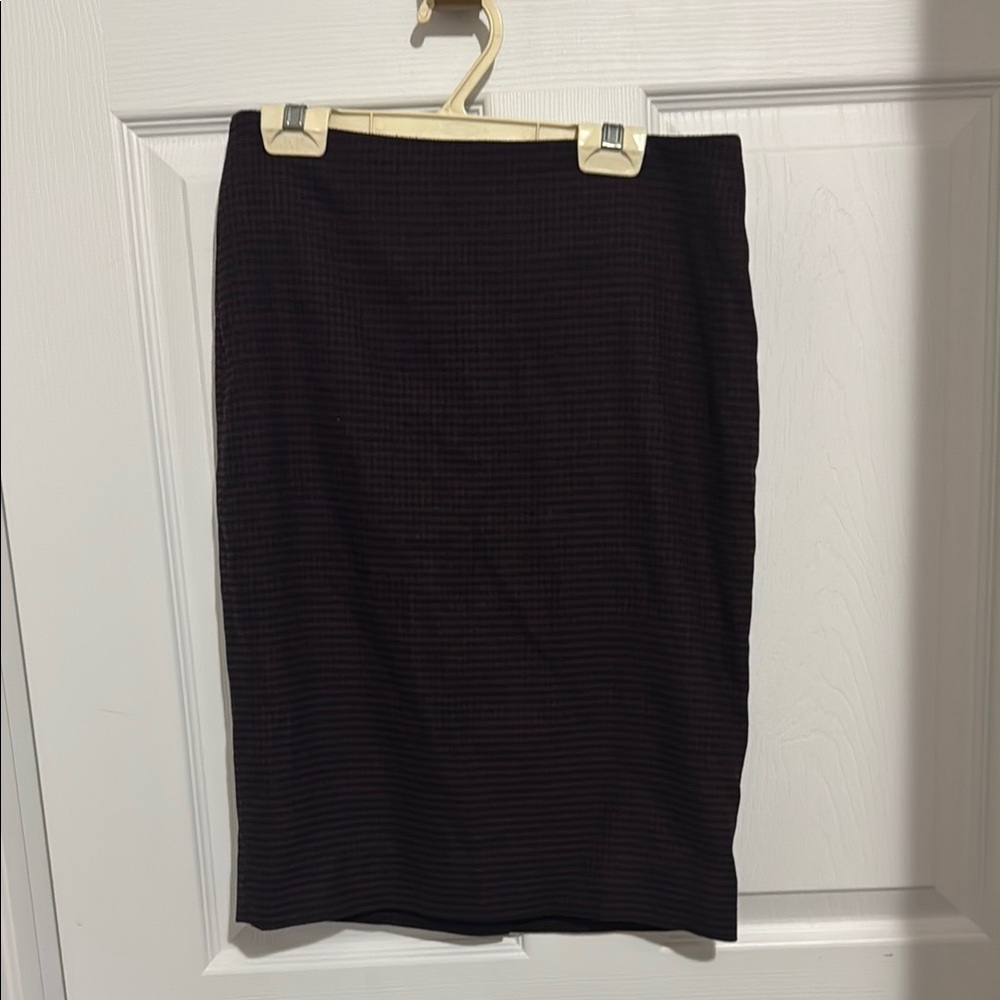 Le Chateau Dark Charcoal Pencil Skirt